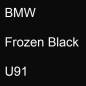 Preview: BMW, Frozen Black, U91.